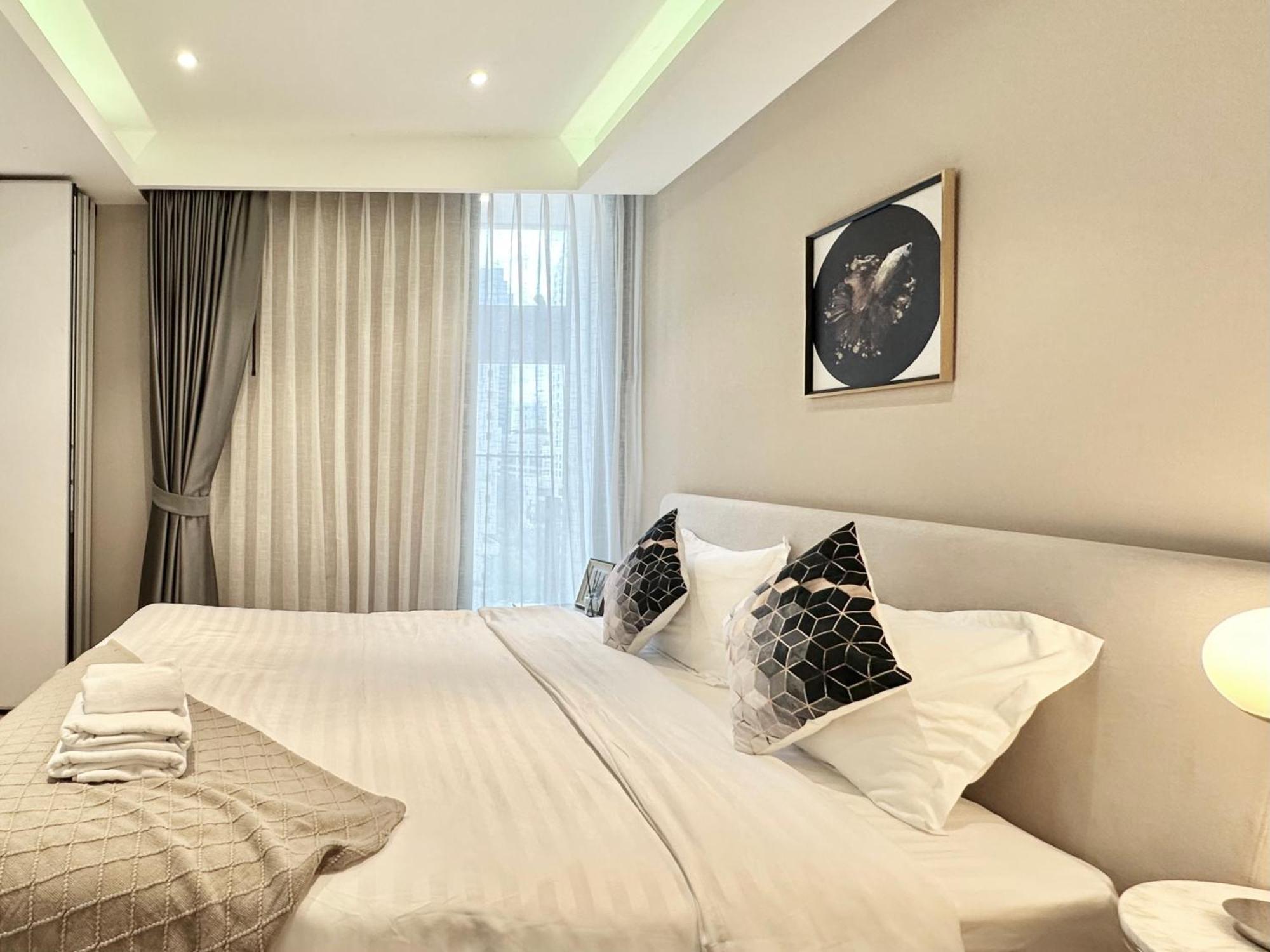 バンコク都Sukhumvit 11#Luxury#Pool#Gym#Bts Nana&Mrt Sukhumvit#1Br#Max4Pplアパートメント エクステリア 写真