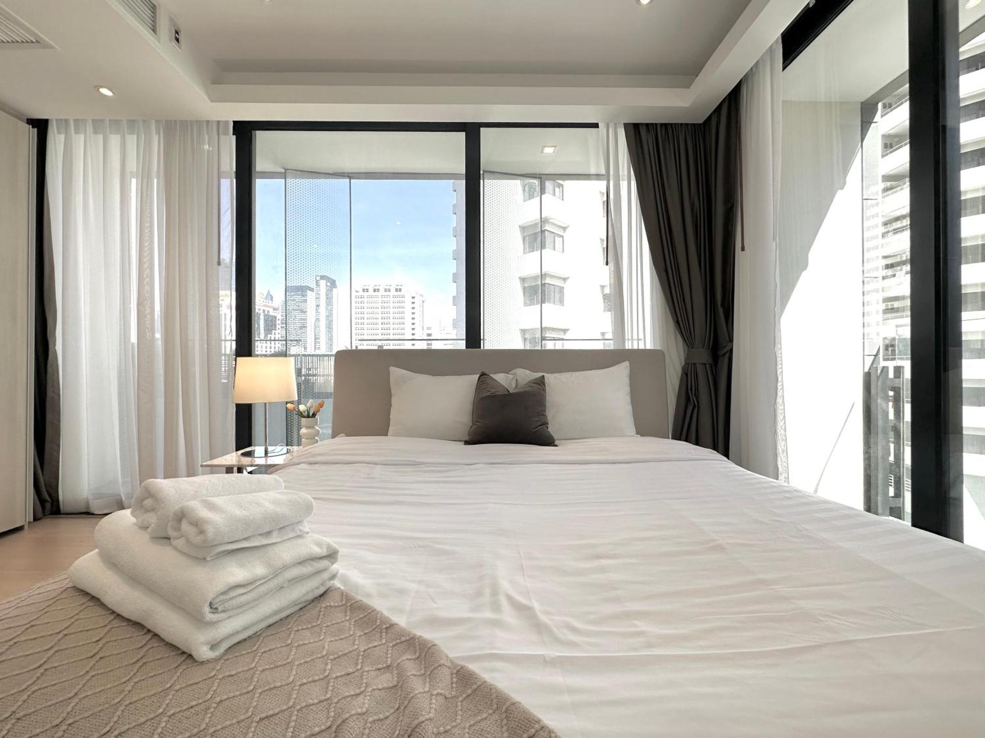 バンコク都Sukhumvit 11#Luxury#Pool#Gym#Bts Nana&Mrt Sukhumvit#1Br#Max4Pplアパートメント エクステリア 写真